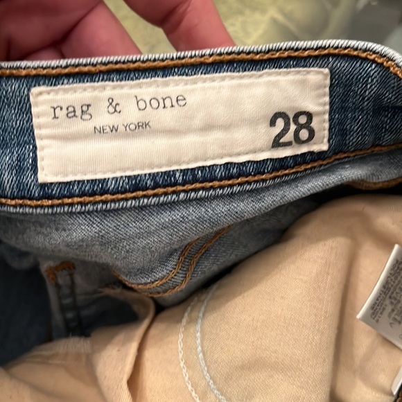 Rag & Bone Levee raw cropped hem Jeans size 28 - Picture 5 of 13